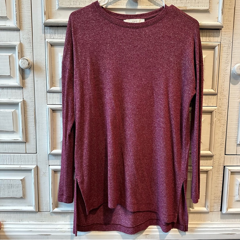 Long sleeve oversized blouse